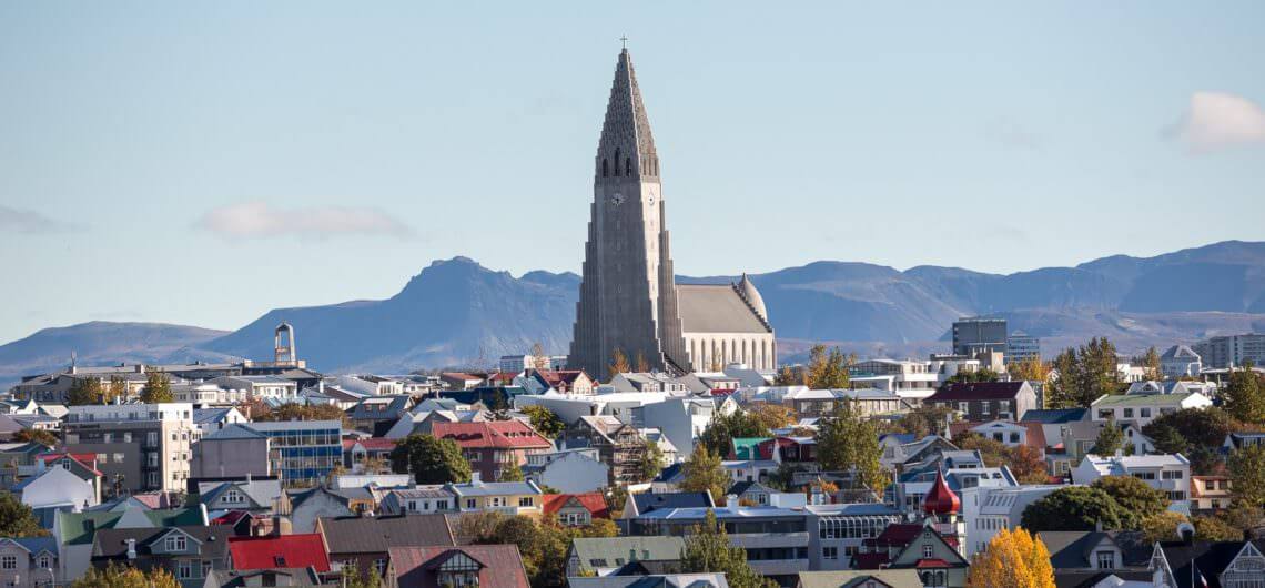 Hallgrimskirkja chuch in Reykjavik