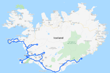 Route Map. Winter Highlights Self-Drive Tour