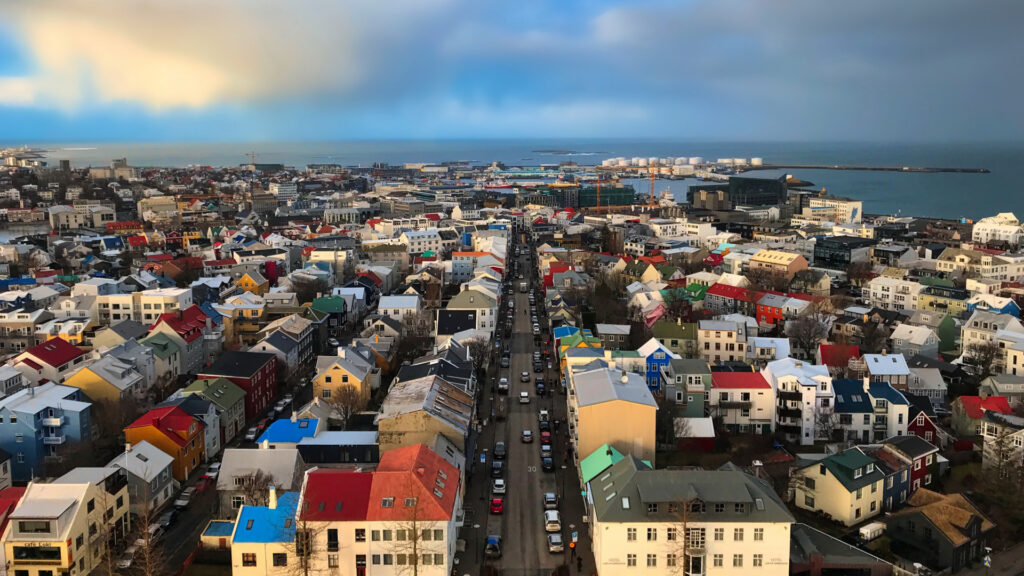 Reykjavik from above