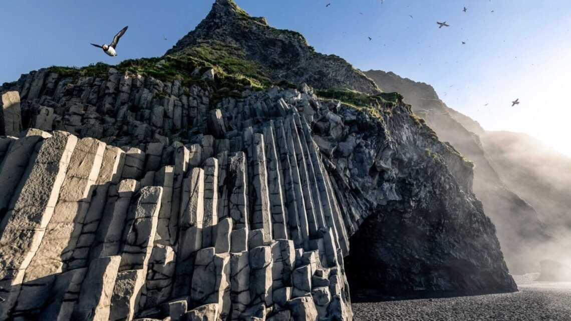 Reynisfjara black-sand beach on Iceland's South Coast